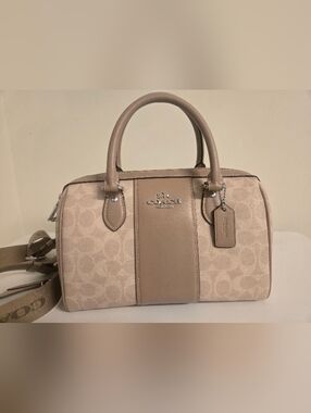 Coach Signature Medium Rowan Satchel Taipe Colorblock
